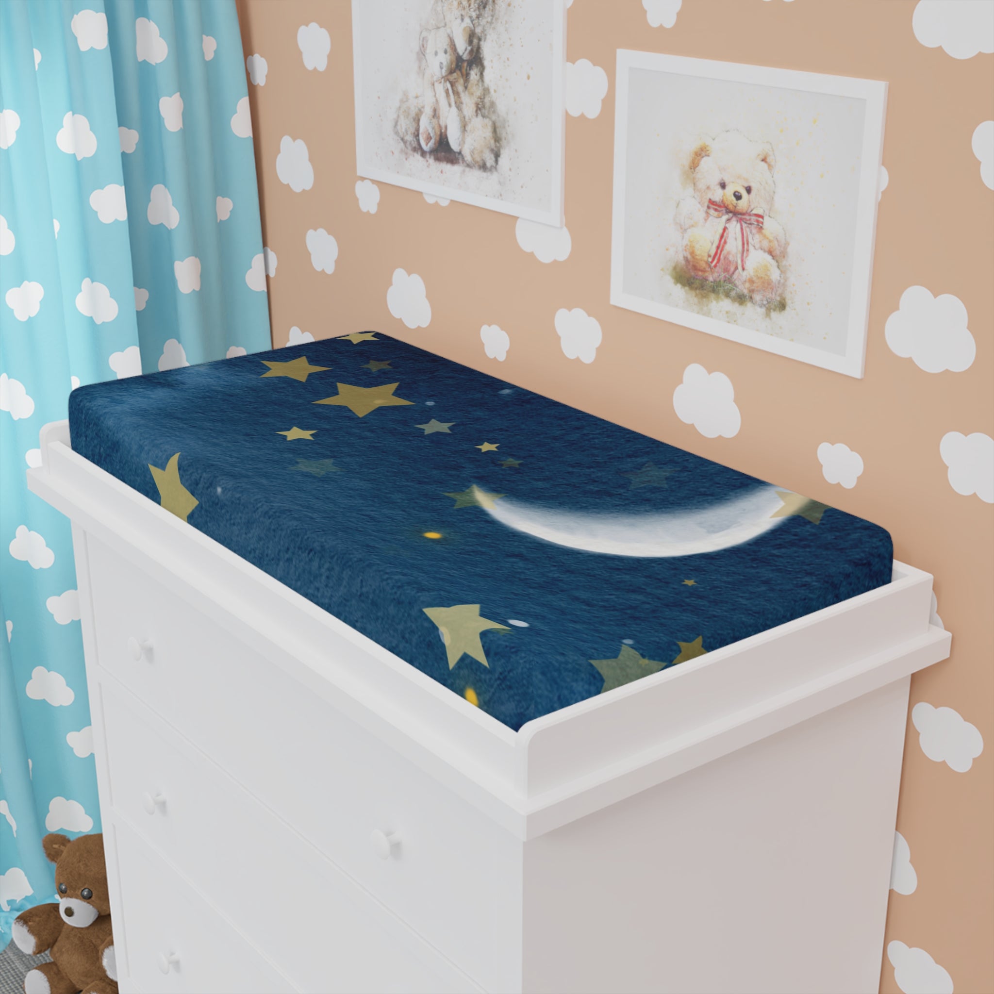 Celestial Star Baby Changing Pad Cover