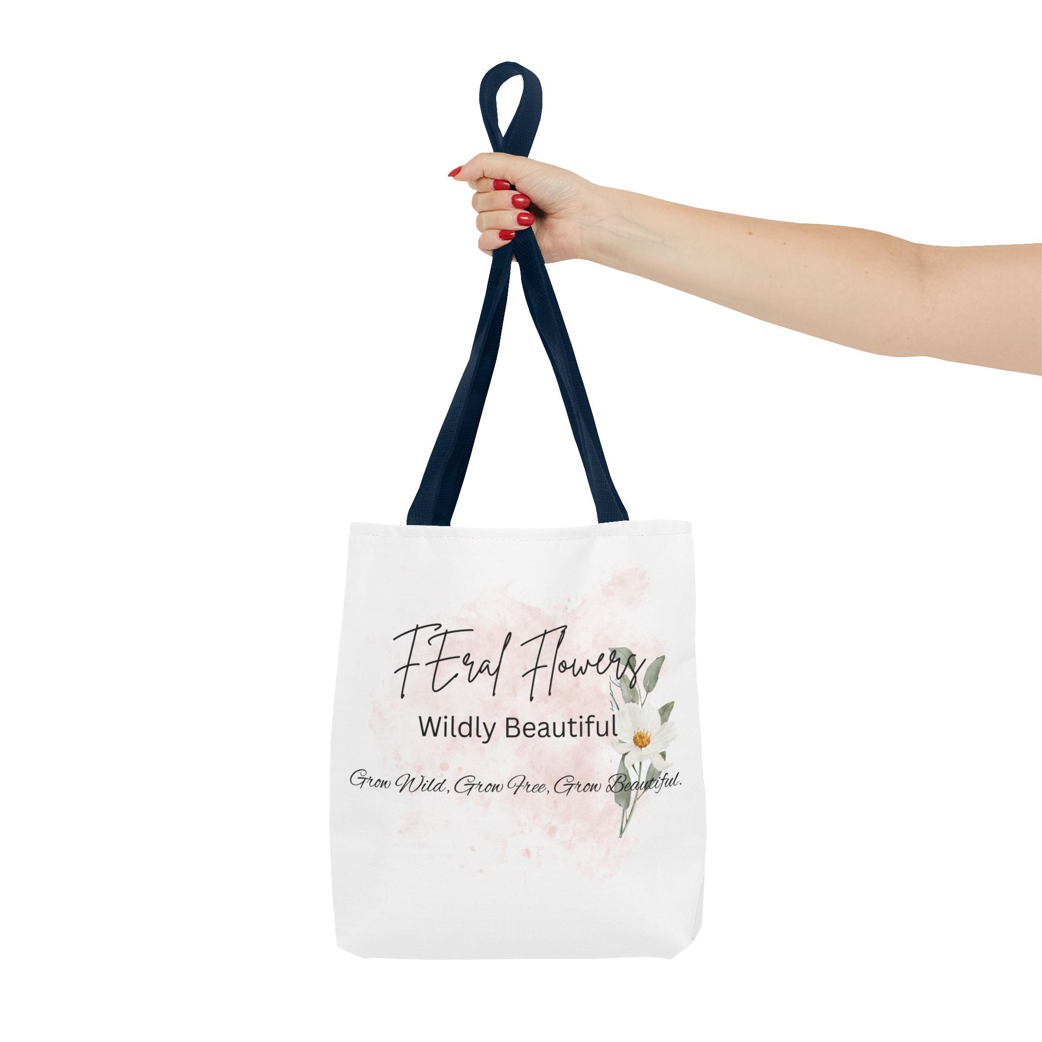 Feral Flowers Tote Bag — 'Wildly Beautiful' Floral Canvas Tote