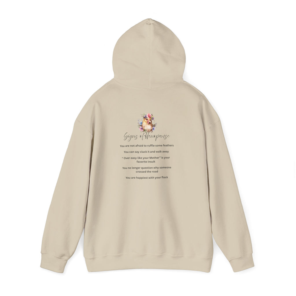 Hooded Sweatshirt Signs of Henopause Funny Menopause Reference