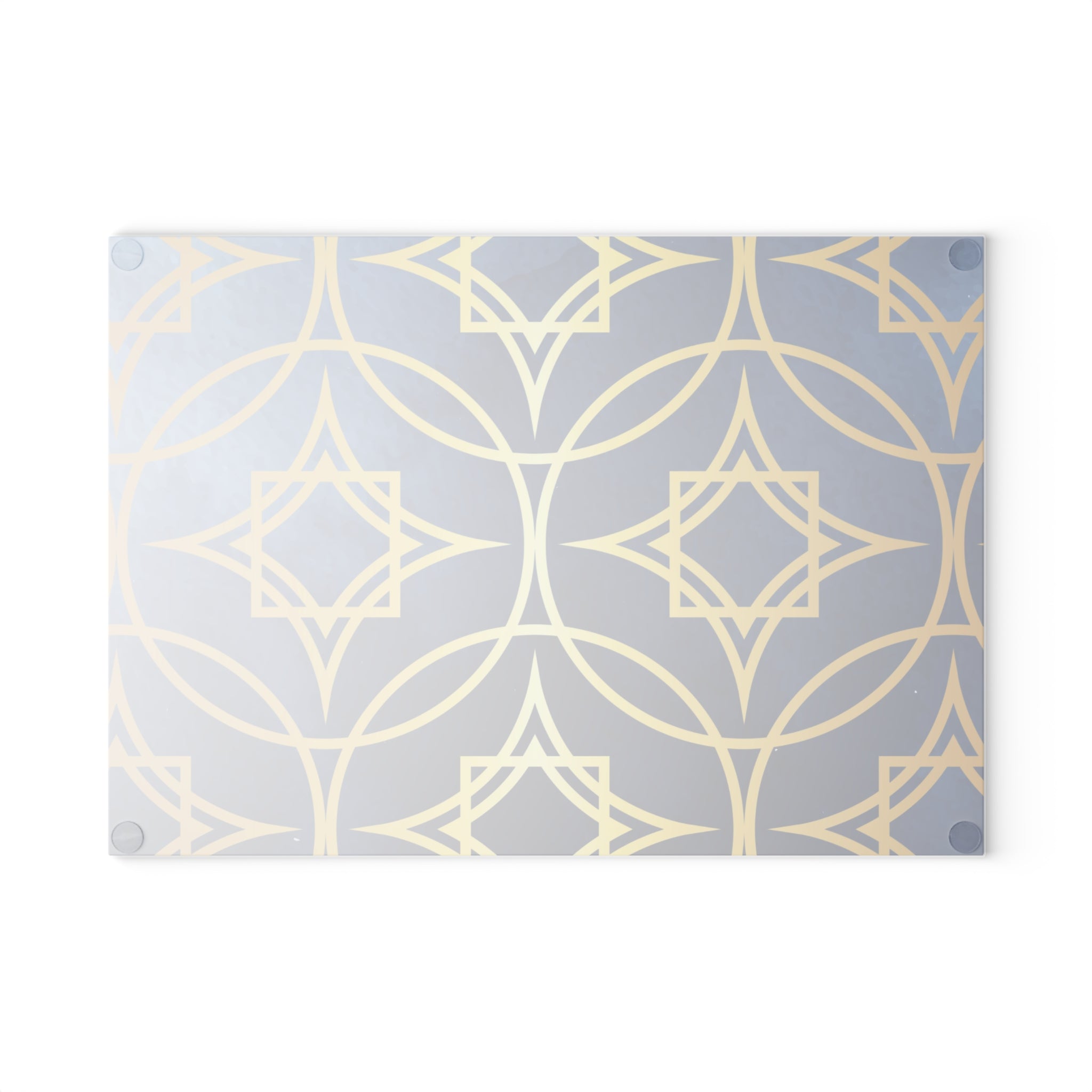 Elegant Geometric Glass Cutting Board - Perfect for Entertaining and Gift-Giving