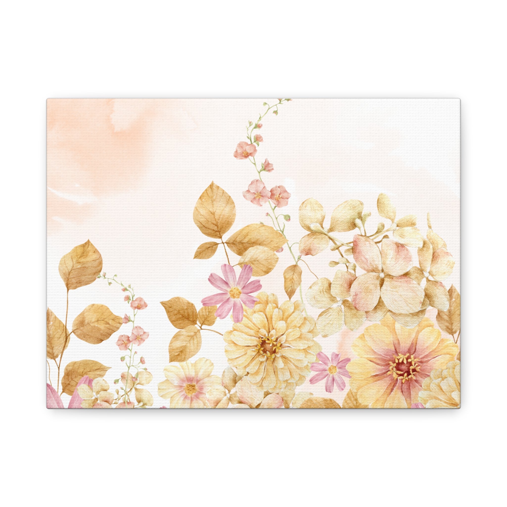 Canvas Print - Vintage Romantic Peach Tones 12 x9, 14 x11, 20 x16, 24 x18
