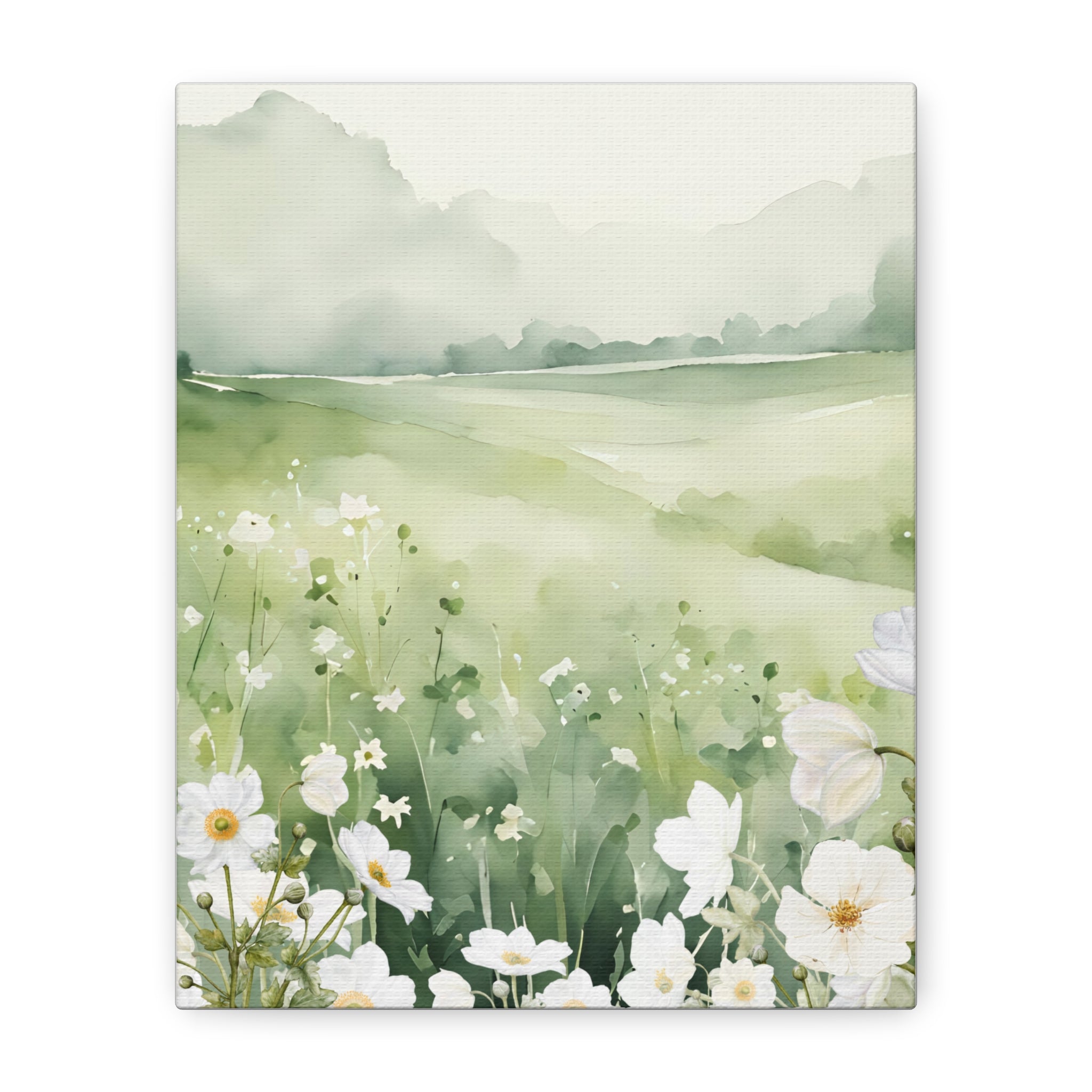 Serene Floral Canvas Wall Art, Home Decor, Nature-Inspired Artwork, Gift for Her, Wall Decor, Living Room Decor, Beautiful Print 24 x 16, 8 x 10